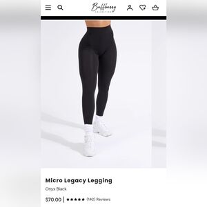 Buffbunny Micro Legacy Leggings -Onyx